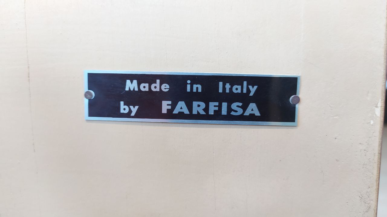 Furstein Farfisa 105 noce lucido - targhetta